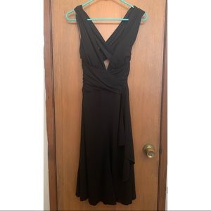 Vintage White House Black Market black knee length dress